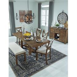 ASHLEY MORIVILLE DINING CHAIRS AND BENCH D631-00/01 Image